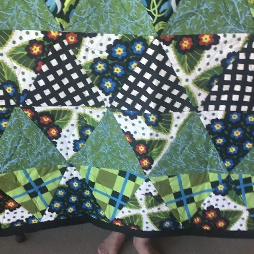 Handmade Lap Quilt Triangles